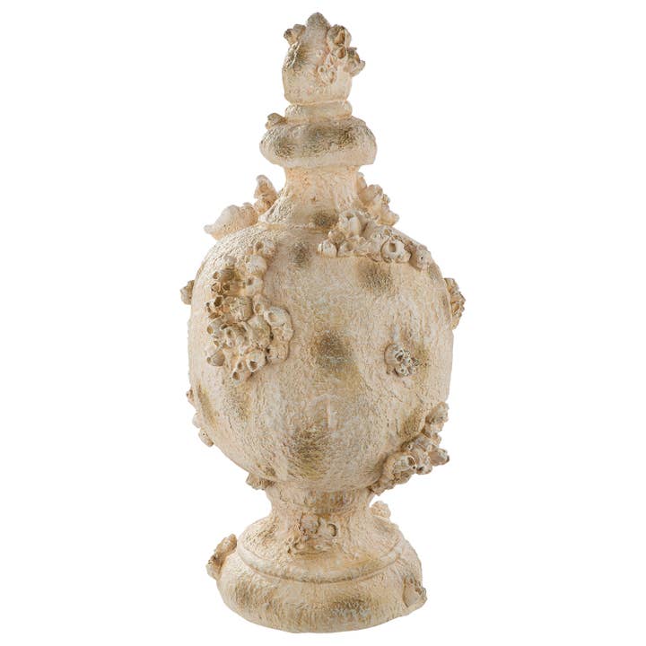 Decorative Object Amphora Seychelles White H. 49.5 cm, PU 1 for wholesale on Faire3