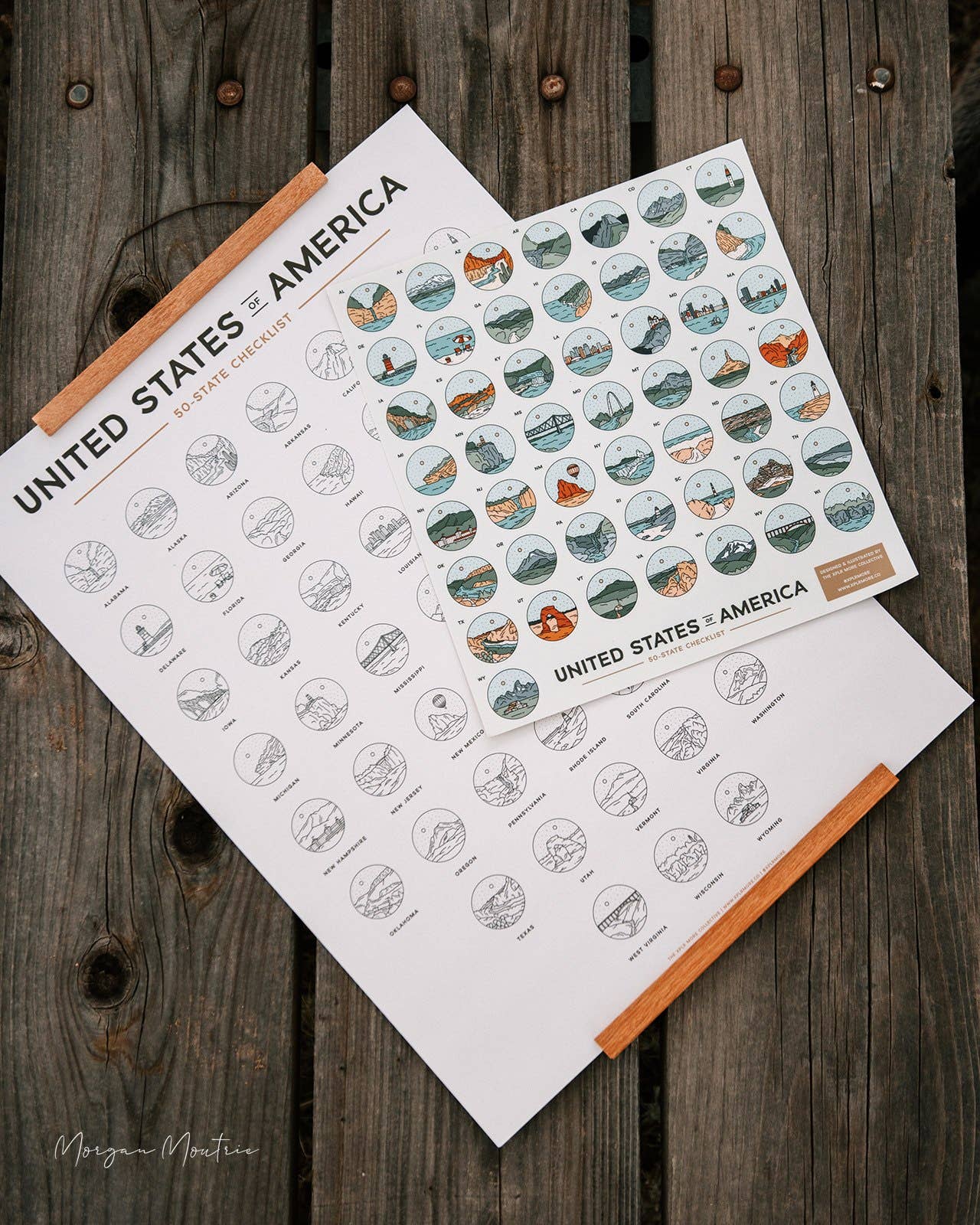 The XPLR More Collective - Wholesale Poster - 50 States Checklist Poster4
