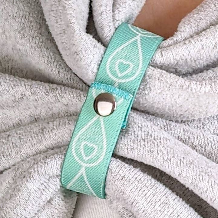 T & Belle - Wholesale Nursing Top - Maternity - Mint Green Liquid Gold Breastfeeding Clothing Clip V20