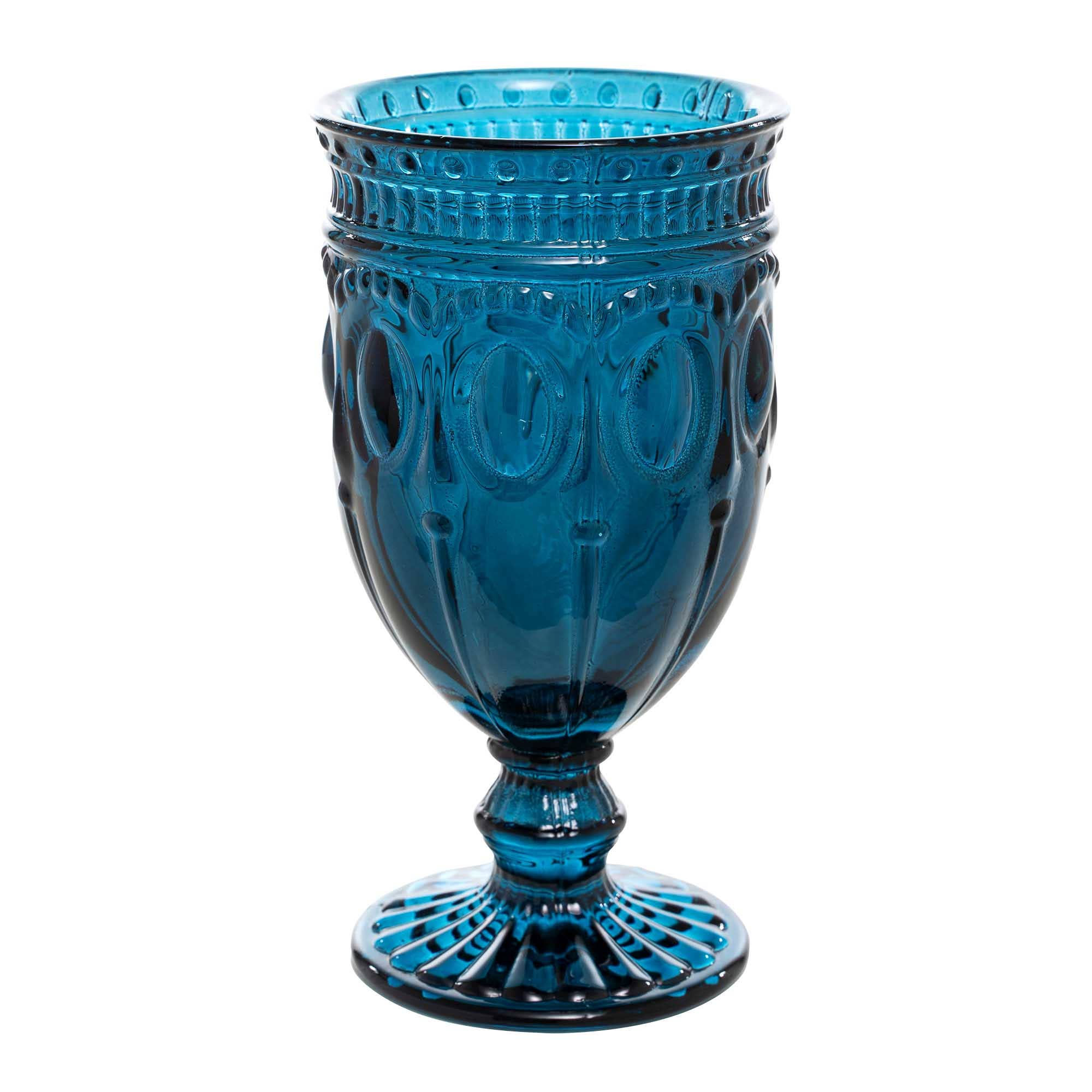 Marine Gobelet en verre gaufré 6½ » 10oz 6pc/boîte - Bleu marine en vente sur Faire0