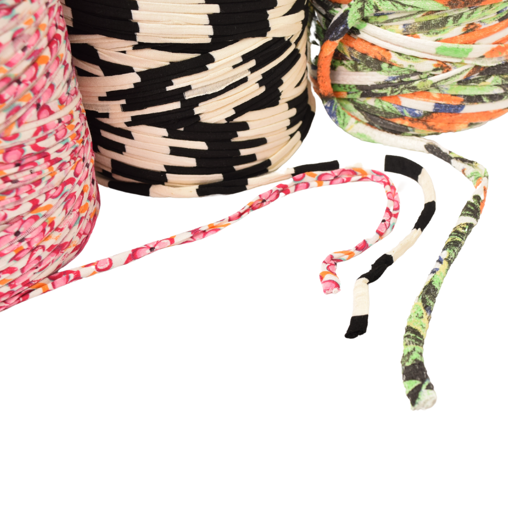 Shreds + rerope - Wholesale Yarn - ReRope EcoTextiles T-Shirt Yarn Spools19