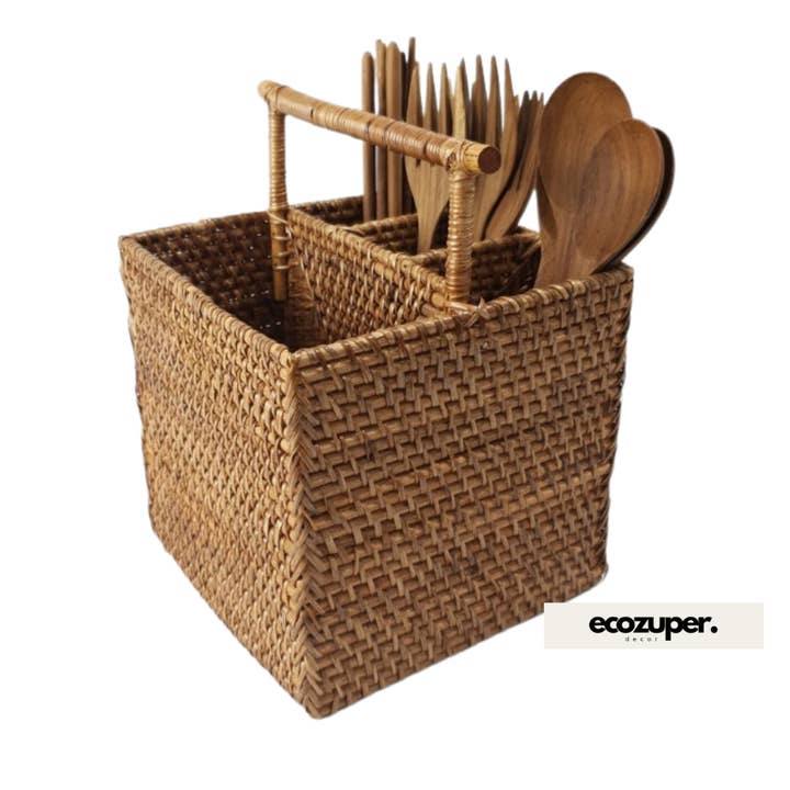 Rattanbox für Löffel für den Großhandel von Ecozuper