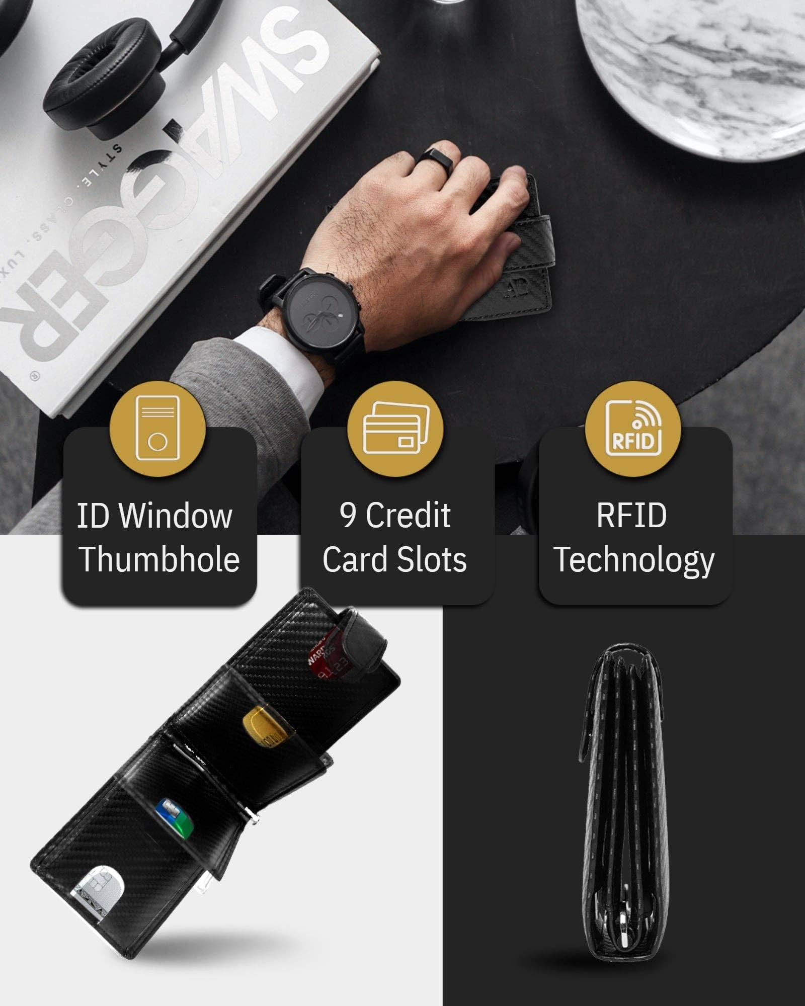 Access Denied Accessories – wholesale Wallet - Men’s – Bifold Wallet With Removable Money Clip Snap Closure7