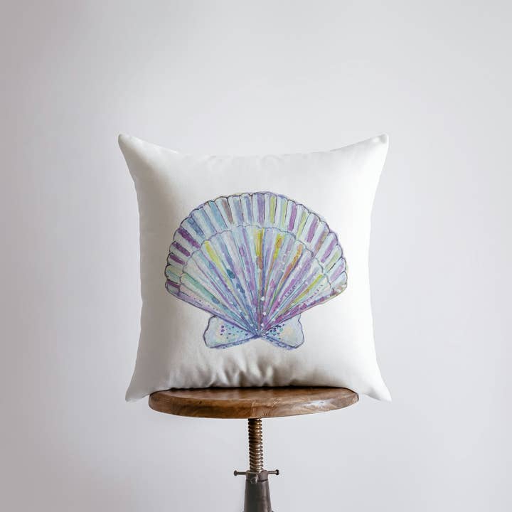 Watercolor Seashell | Throw Pillow | Home Decor | Modern Decor | Nautical | Ocean | Gift for Her | Accent Pillow Cover | Beach | Sea for wholesale by UniikPillows