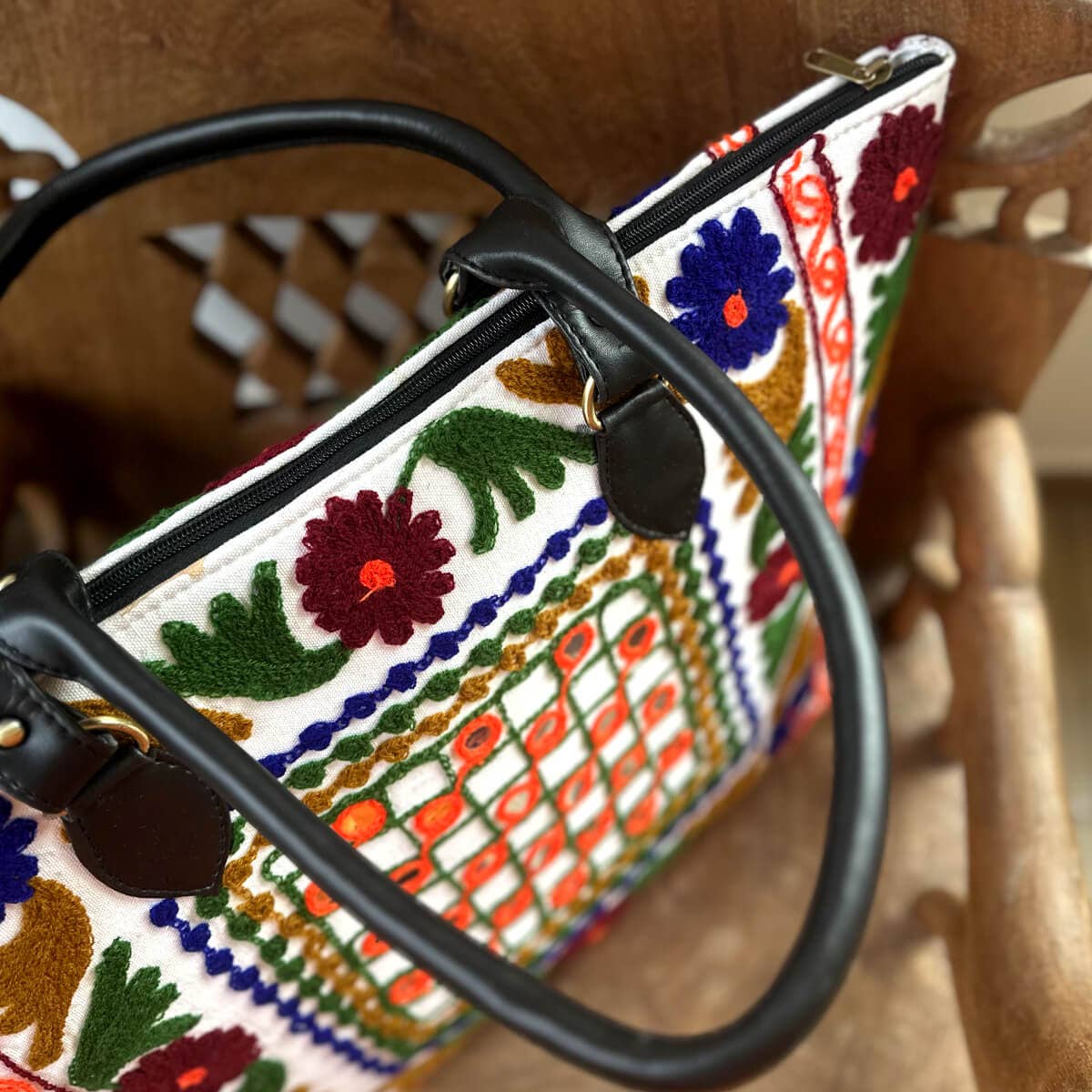 kikooni - Wholesale Weekender Bag - Women's - XL Weekender "Orange Check"3