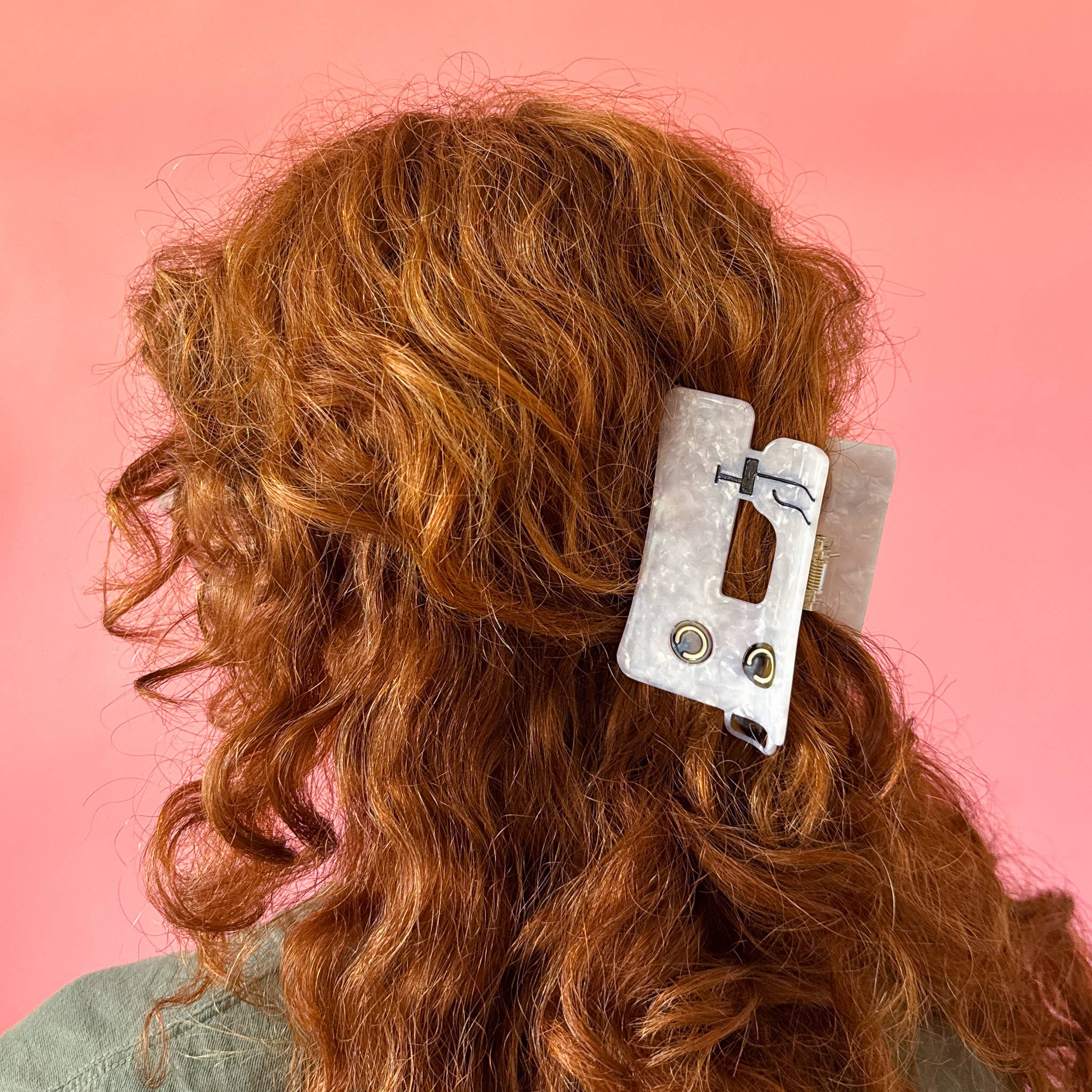 Sarah Hearts - Wholesale Hair Clip - Women's - Sewing Machine Hair Claw Clip1