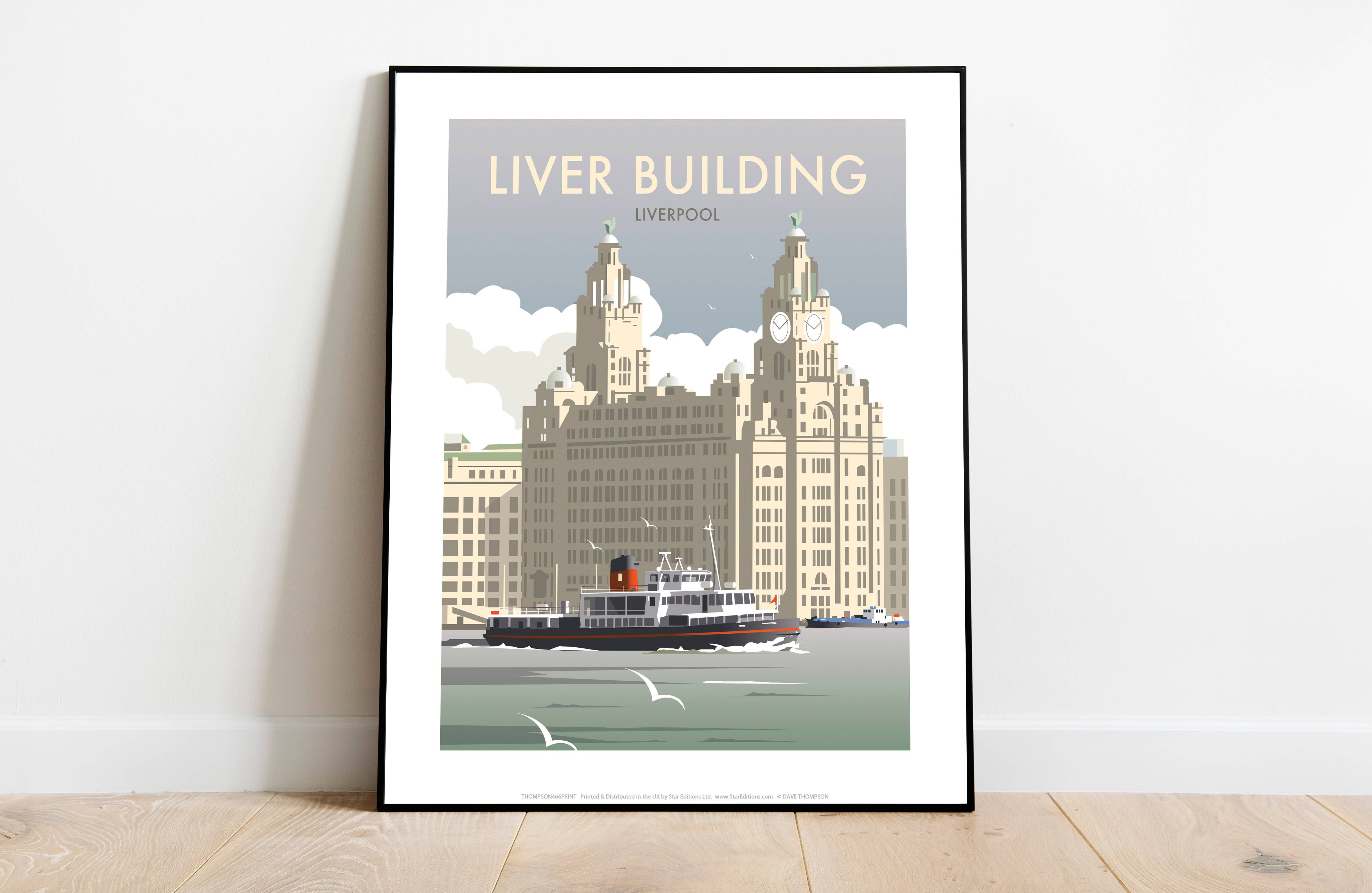 Star Editions – wholesale Art print – Liver Building By Artist Dave Thompson - Premium Art Print1