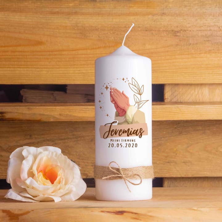 Candela solida | Stelle | Altezza 15-30 cm | Candela personalizzata per la vendita all'ingrosso da parte di Die Kerzenwerkstatt