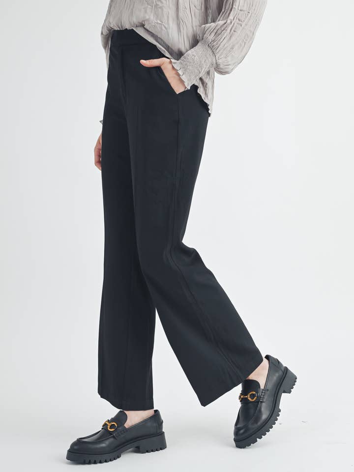 FUN2FUN – Calças - Mulher por atacado – Calças sob medida - com bolsos laterais e cintura elástica8