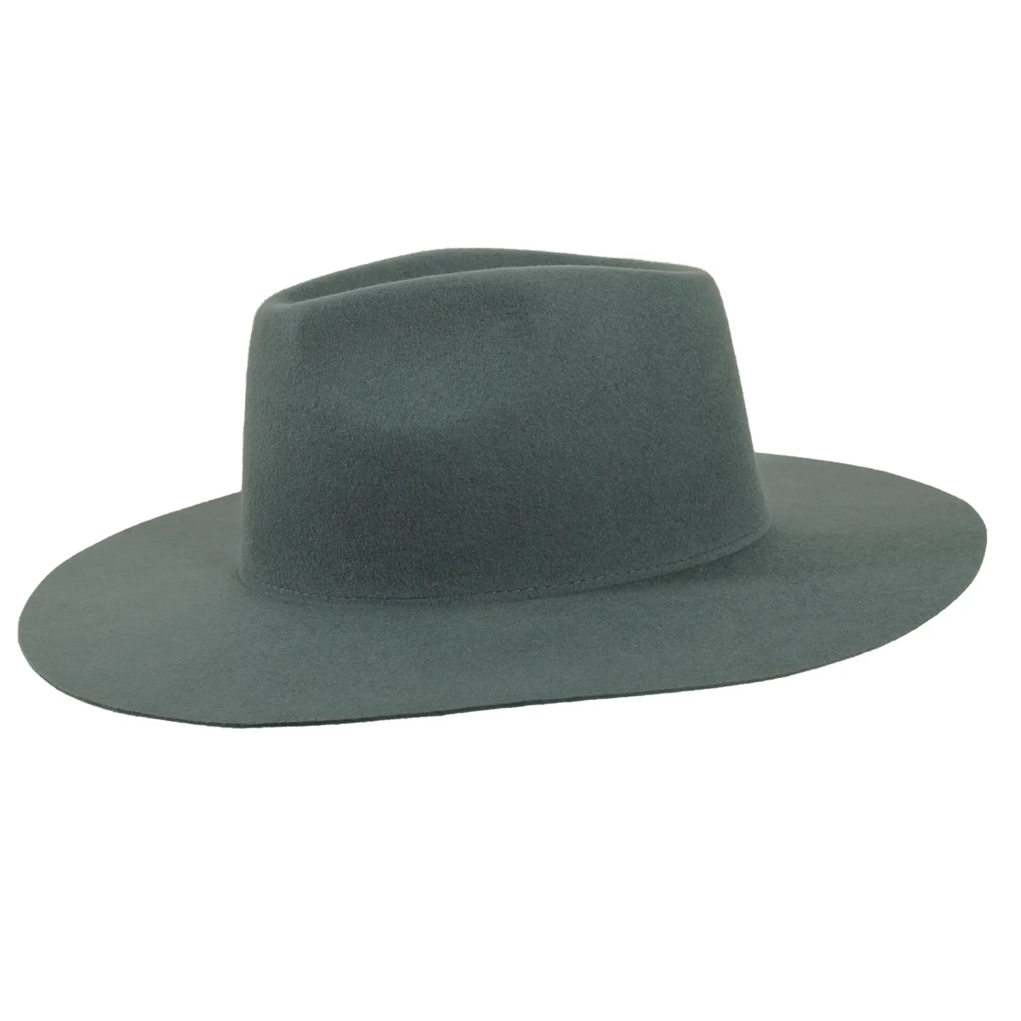 American Hat Makers - Wholesale Fedora - Uniseks - 100% wollen vilten hoed met platte rand - Stijl Rancher24