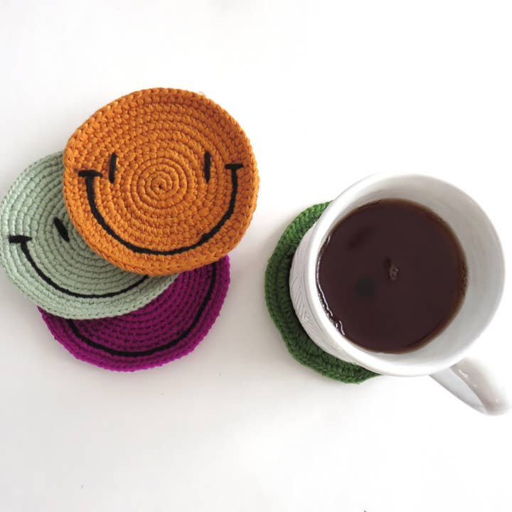 Impactful Market - Wholesale Coasters - Happy Face Coasters1