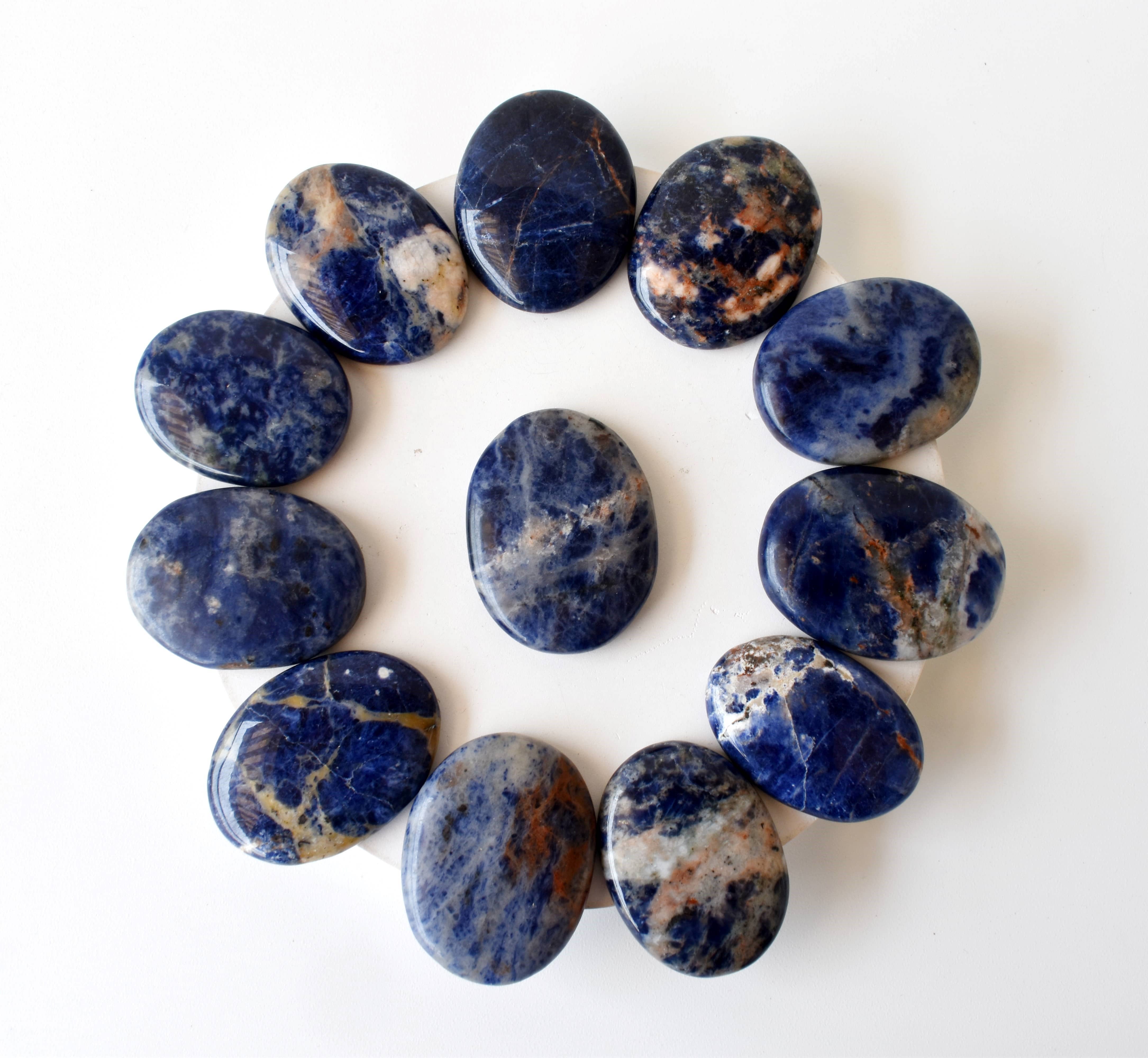 Soothing Crystals – wholesale Spiritual stone/crystal – Palm Stone | Sodalite | Thumb Crystal | Pocket Gemstone9