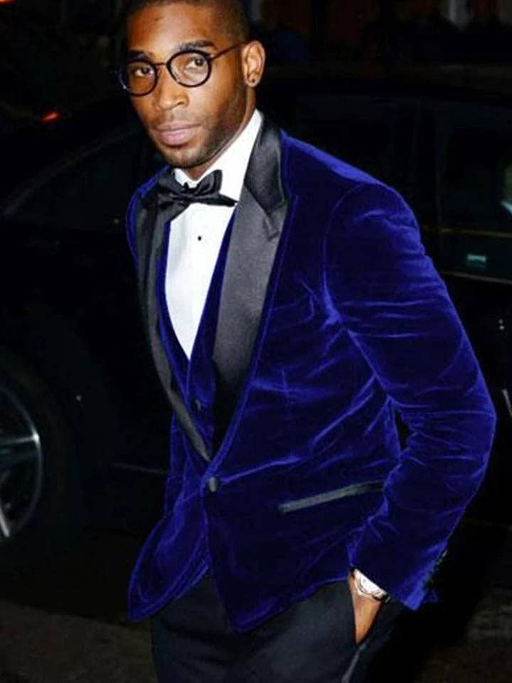 Blazer De Veludo Grande E Alto - Designer Velvet Tuxedo por atacado de Alberto Nardoni