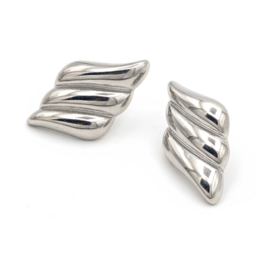 HoopLa - Wholesale Stud/Post Earrings - Frigg- Sky Wing Stud Earring- Stainless Steel Waterproof8
