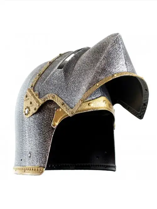 KALID MEDIEVAL - Vendita all'ingrosso Costume di carnevale - Bambini - Elmo medievale in plastica con visiera modello volto di cane - ST9372