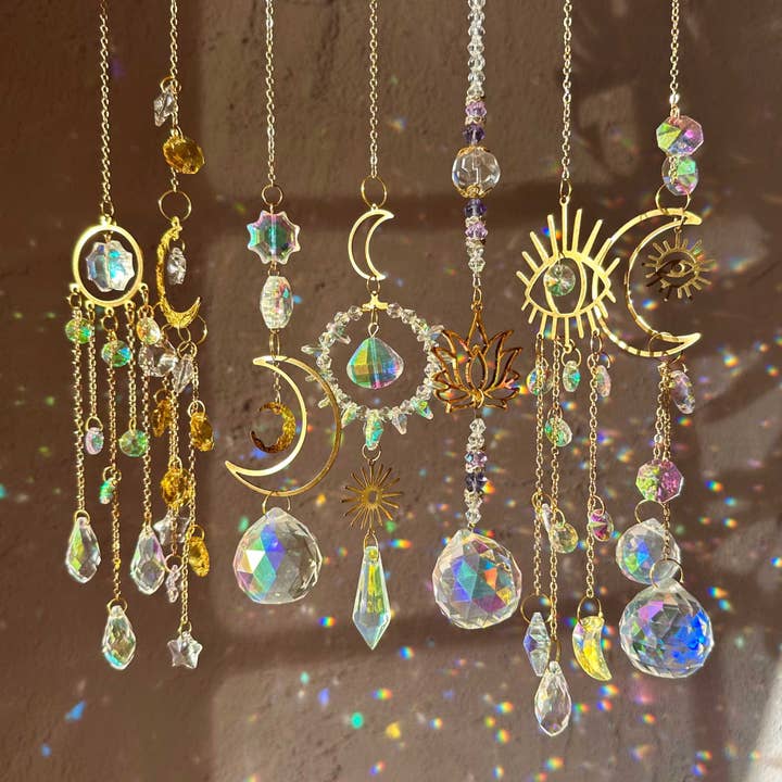 LilAryenne | Jewelry & Suncatchers (Import Fees Covered) - Wholesale Suncatcher - Whimsical Fairy Lights Hanging Suncatcher – Rainbow Prism