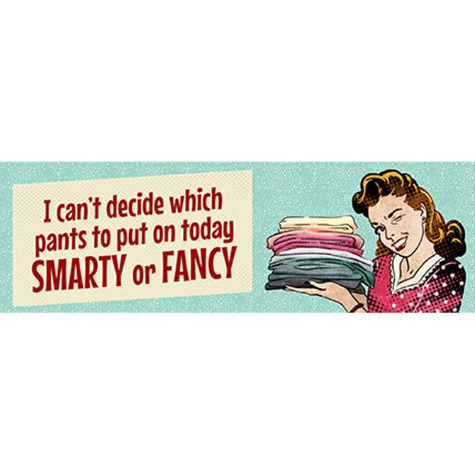 "Smarty Or Fancy" Magnet Message Bar for wholesale by Gift & Garden by Carson