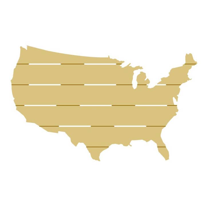United States Pallet Unfinished Wood Cutout Style 1 for wholesale by Diverse Woodworking