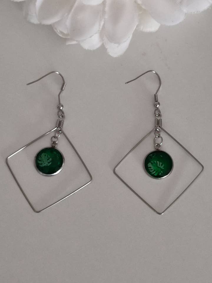 DIAMOND RESIN EARRINGS for wholesale by catsplatayresina