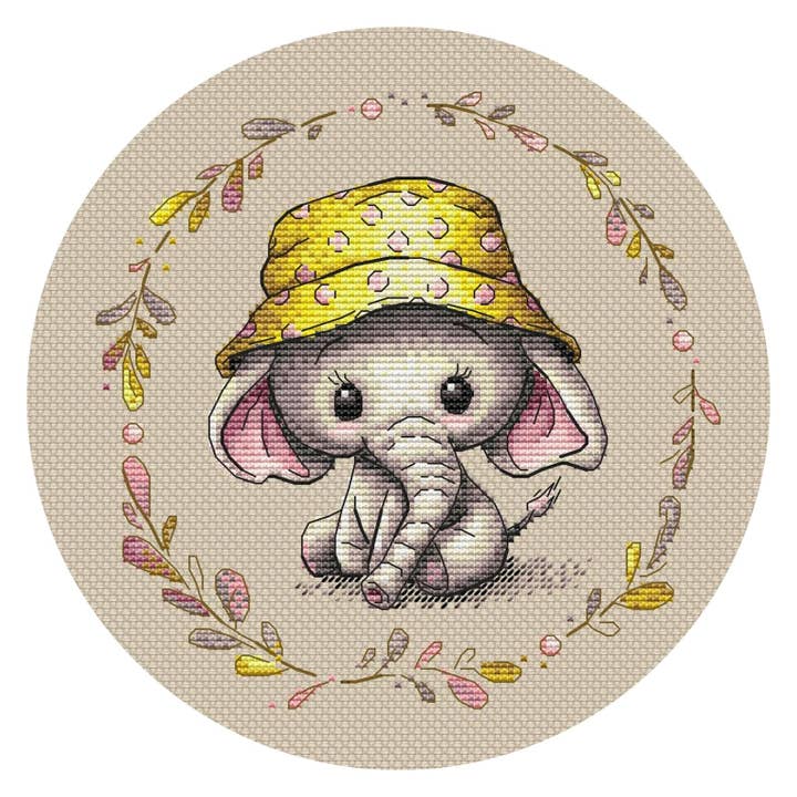 Kit de point de croix bébé éléphant pour la vente par AKxStitch