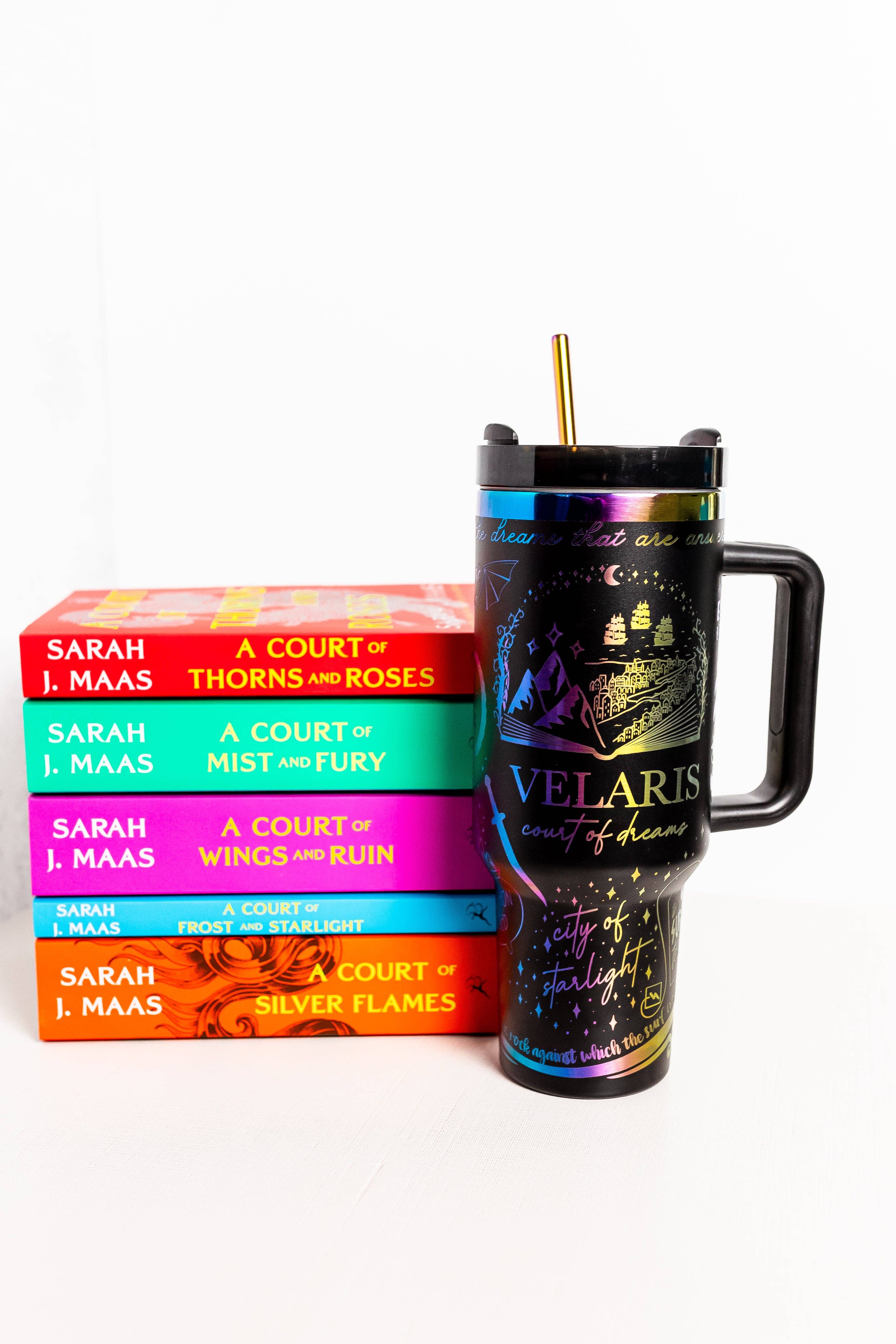 zoo&roo - Venta al por mayor Vaso termo - Vaso grabado ACOTAR de 40 oz con licencia oficial de libro9