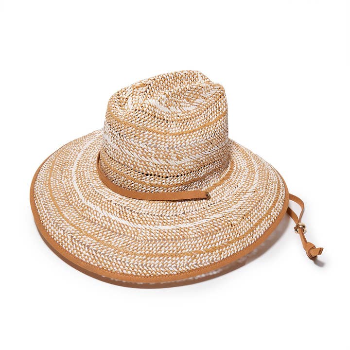PECAN STRAW WOVEN HAT for wholesale by Lele Sadoughi