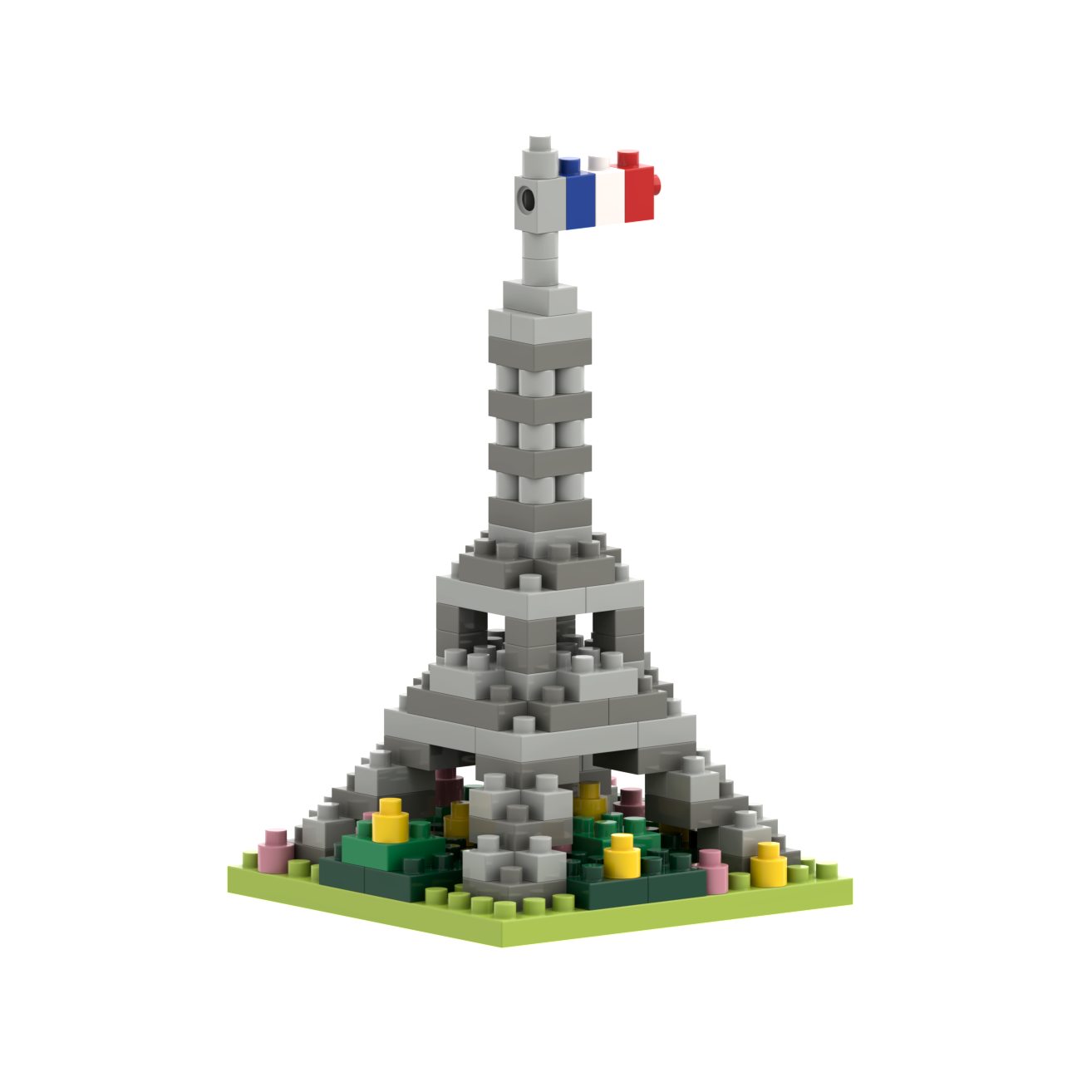 Brixies - Wholesale Build-a-Toy - Kids - BRIXIES Eiffel Tower postcard1