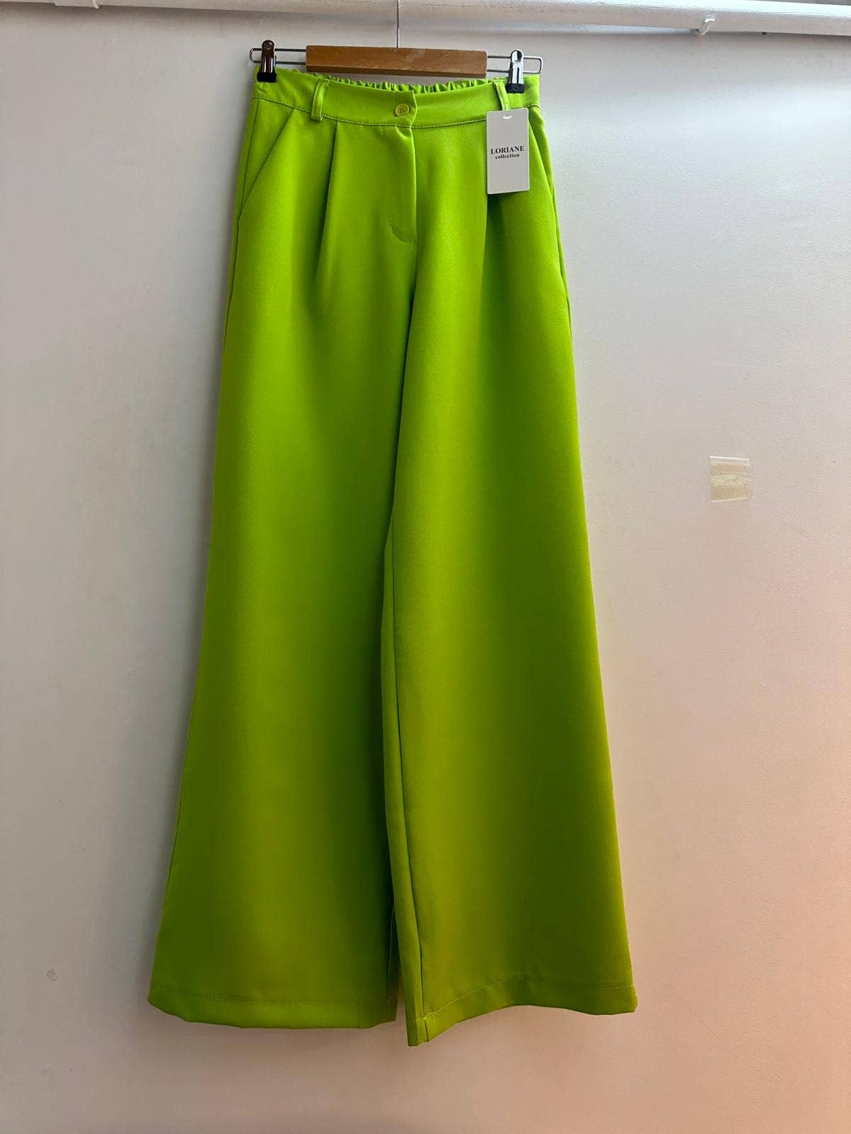 LORIANE - Wholesale Pants - Women's - 12429 Plain wide-leg pants0