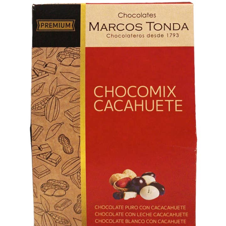 Chocomix Peanut 100G – Packaging in Braille for wholesale by Chocolates Marcos Tonda