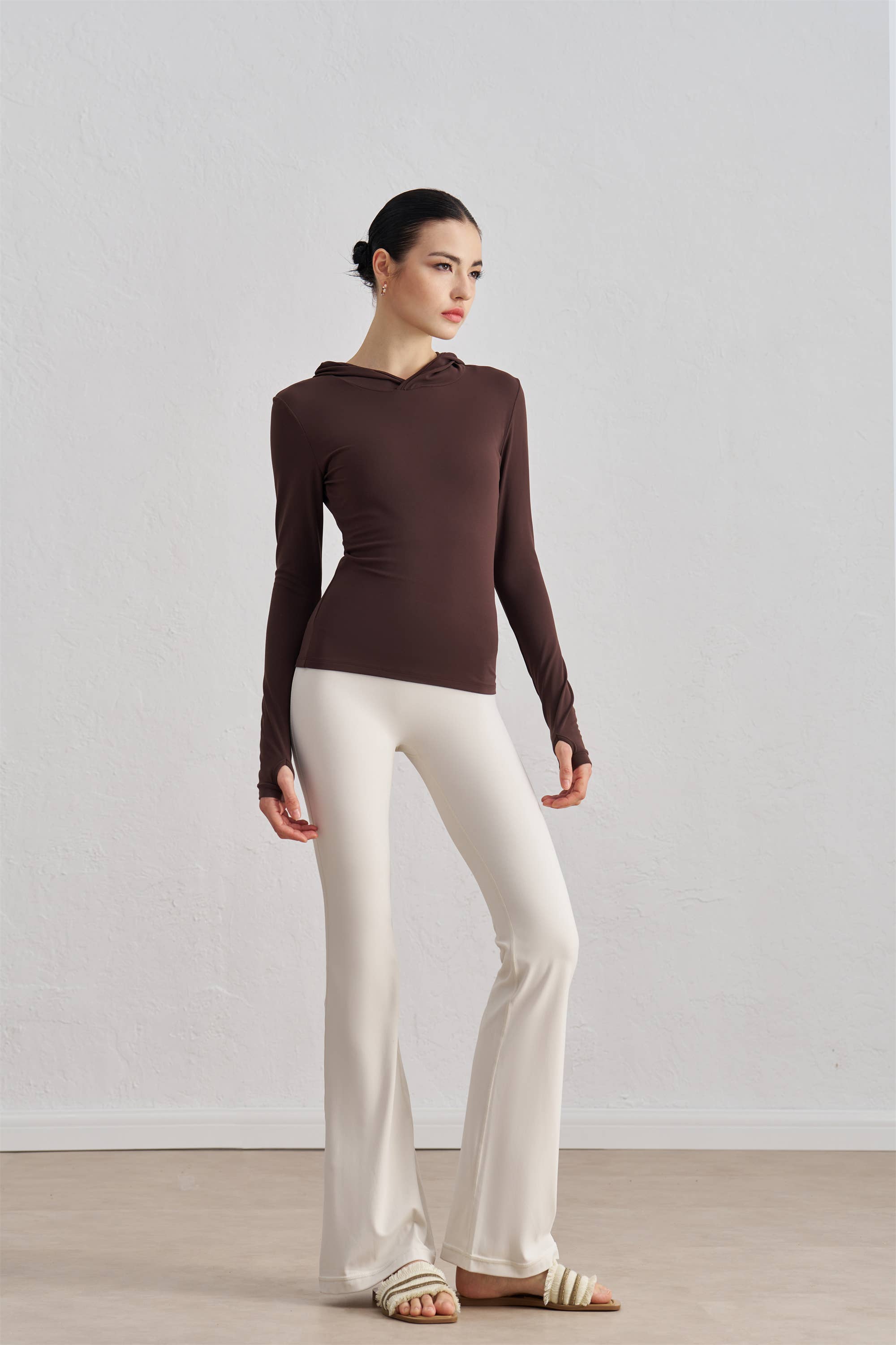 91thelabel - Wholesale Athletic Top - Women's - Juno Long Sleeve Active Top With Hoodie 10