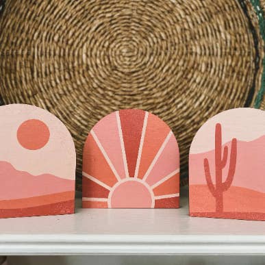 Nature Modern Arch Set Moon and Mountain for wholesale by Feather and Birch