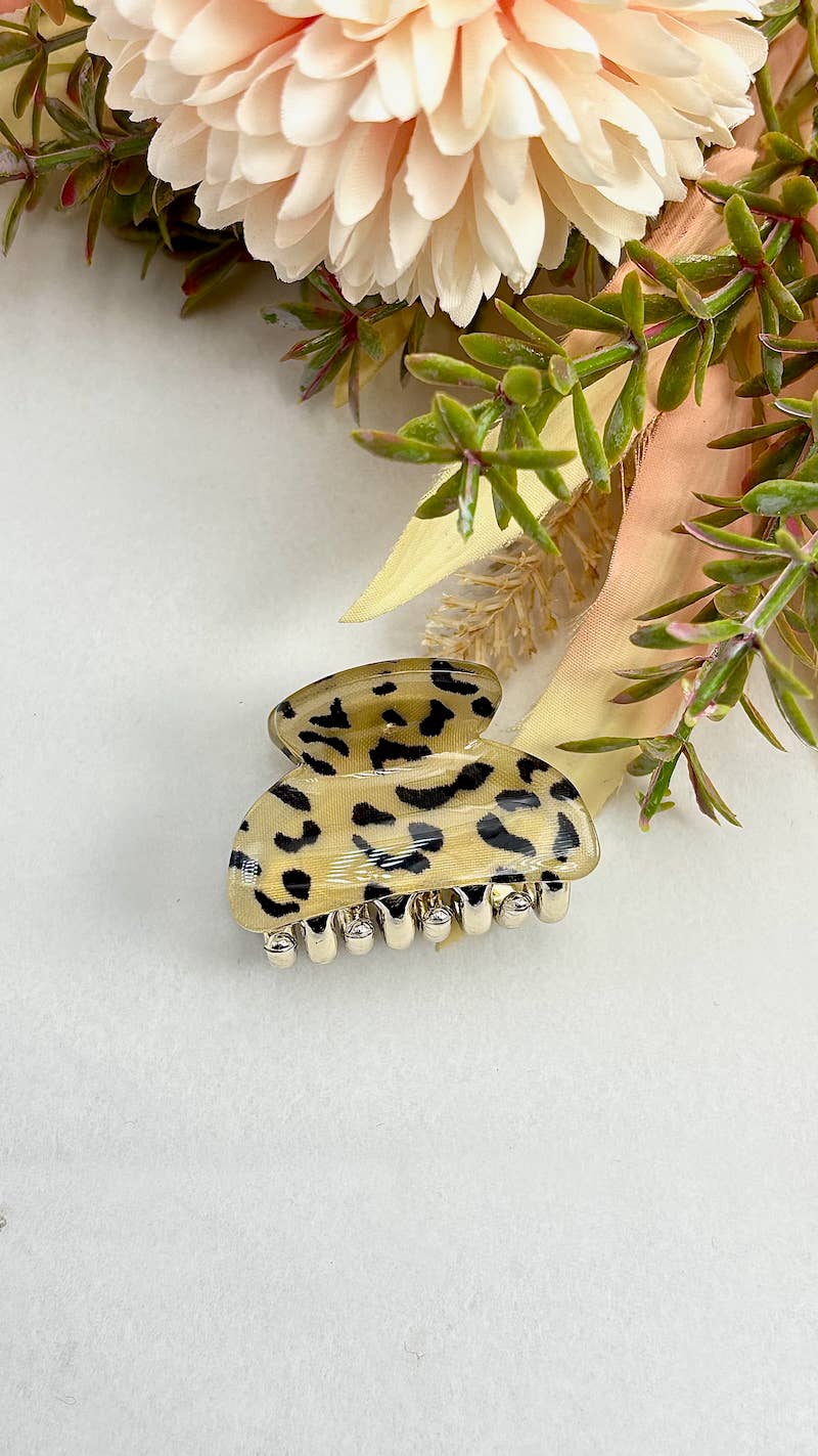 BYREN | ÉLINE L'ATELIER - Wholesale Hair Accessories Set - Women's - Mini leopard hair clip 3.5cm YH422