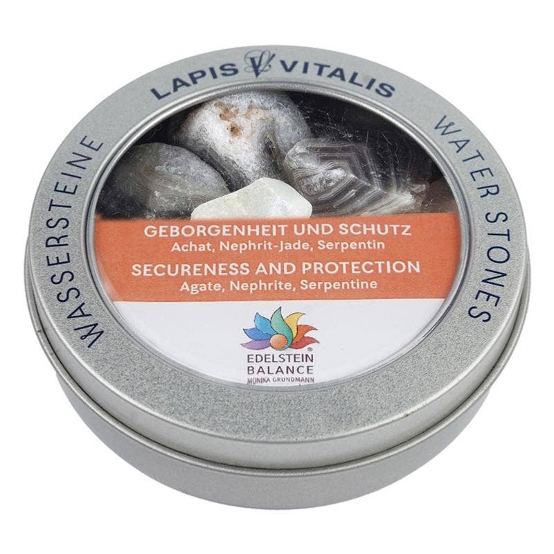 La Boîte à Cailloux - Wholesale Spiritual Stone/Crystal - Water purification stones "Safety and Protection" (serpentine, agate, nephrite jade)0