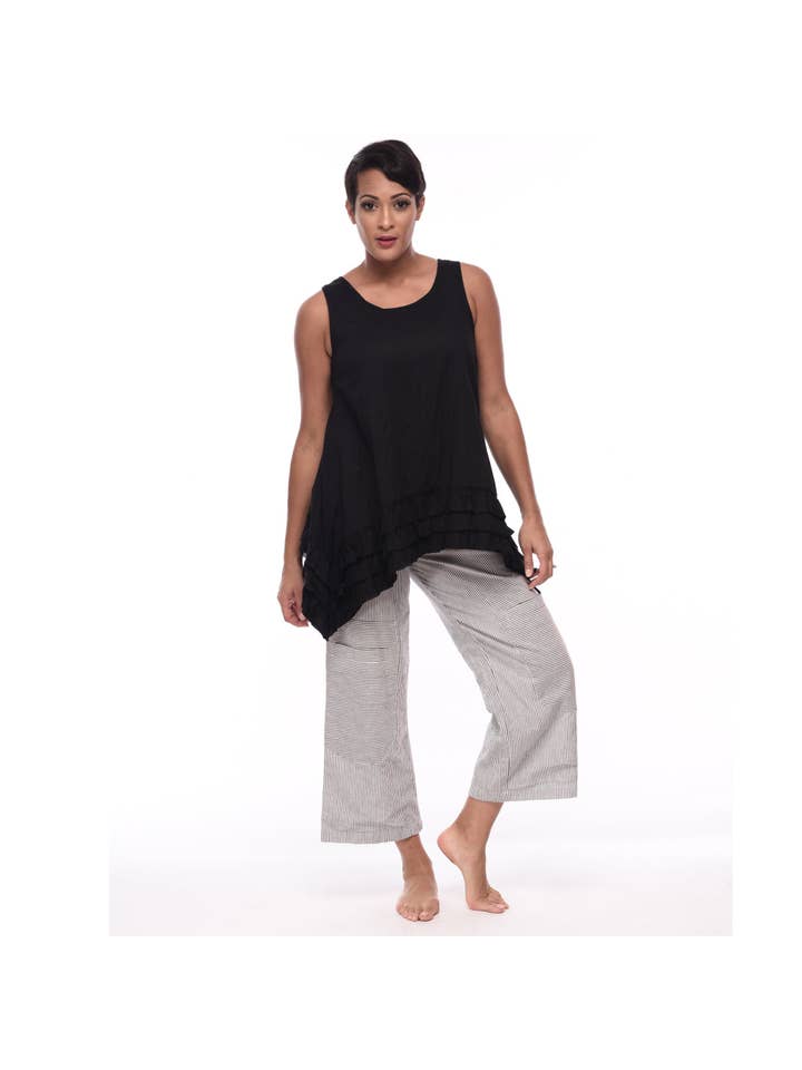 Tulip Clothing – Großhandel Tunika – Damen – CV3 Tank Lily in Schwarz*2