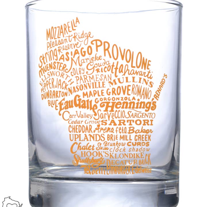 Flags Over Wisconsin - Vendita all'ingrosso Bicchieri da cocktail/superalcolici - Formaggi & Maker Rocks Bicchiere