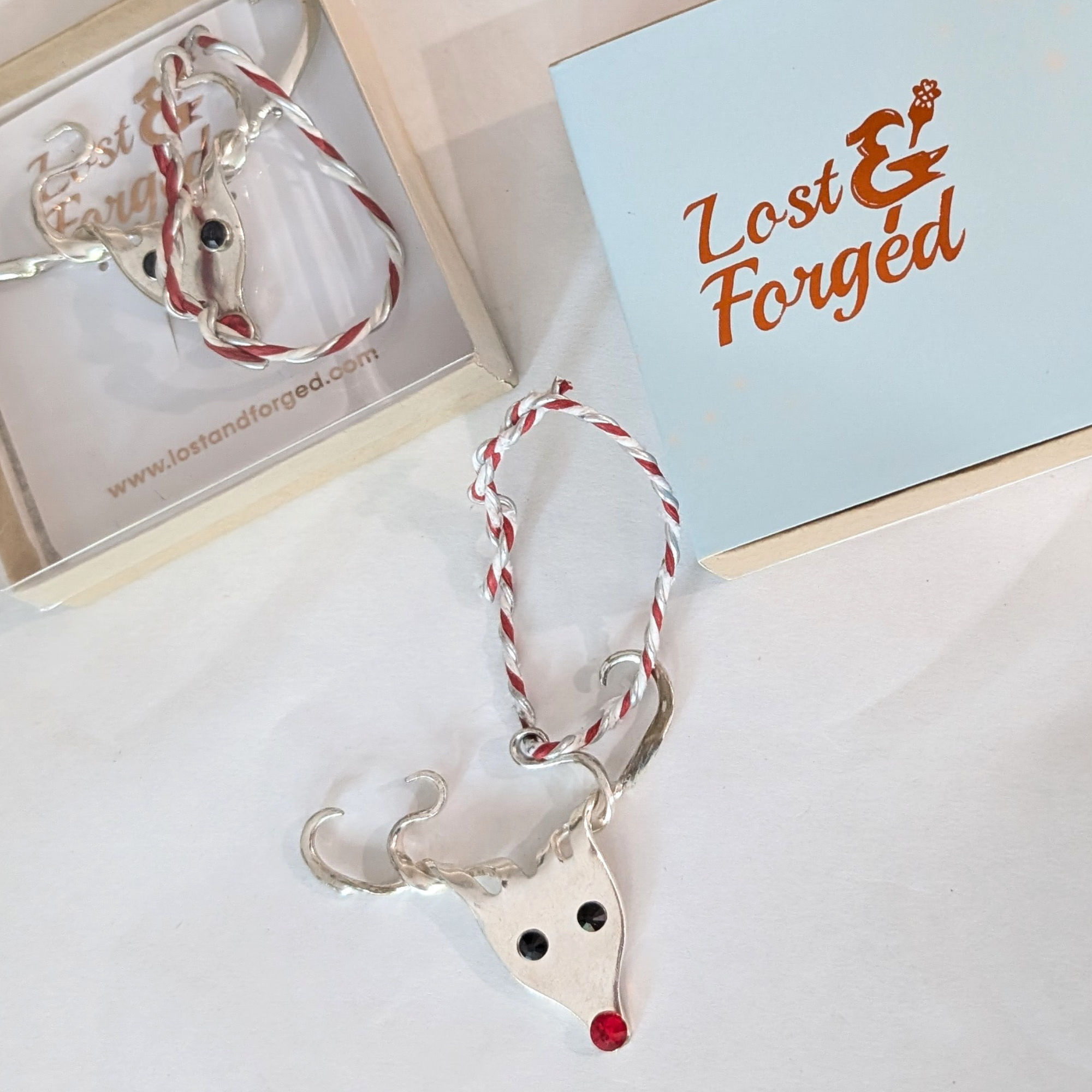 Lost & Forged - Wholesale Ornament - Reindeer Ornament, Silverware Fork Rudolph Ornament6