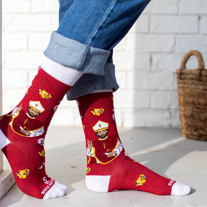 Sock Religious - Wholesale Socks - Unisex - St. Valentine Adult Socks5
