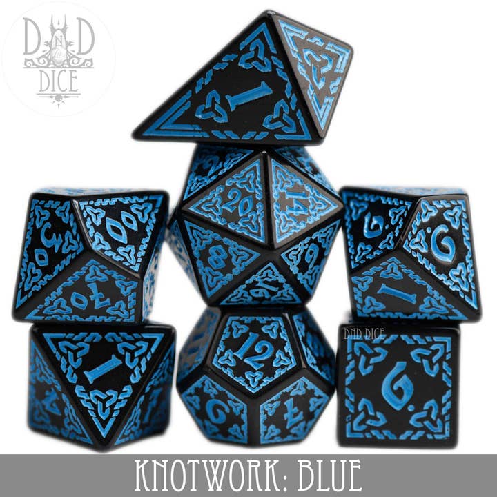 Knotwork: Azul por atacado de DNDDICE.COM
