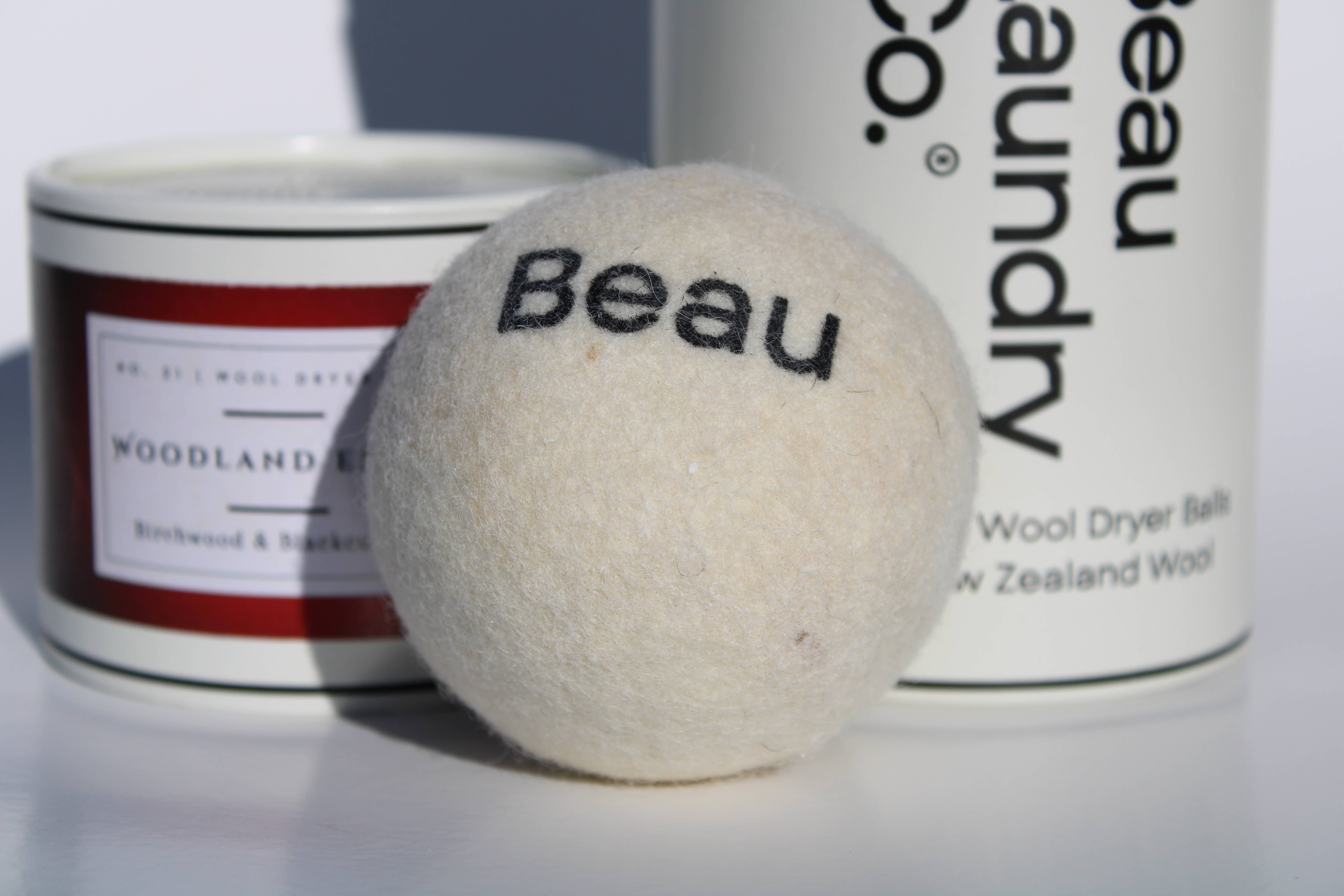 Beau Laundry Co. - Wholesale Dryer Balls - Woodland Ember Scented & Softening Wool Dryer Balls3