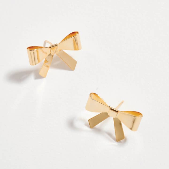 GD 18K Gold Filled Bow Stud Earrings for wholesale on Faire2