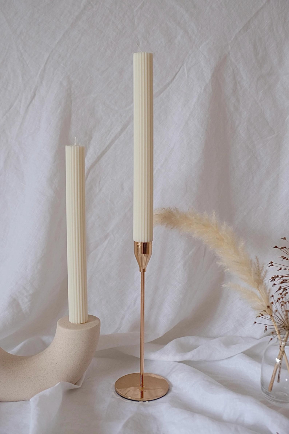Vive Candles - Wholesale Pillar Candle - Taper Ribbed Pillar Candle2