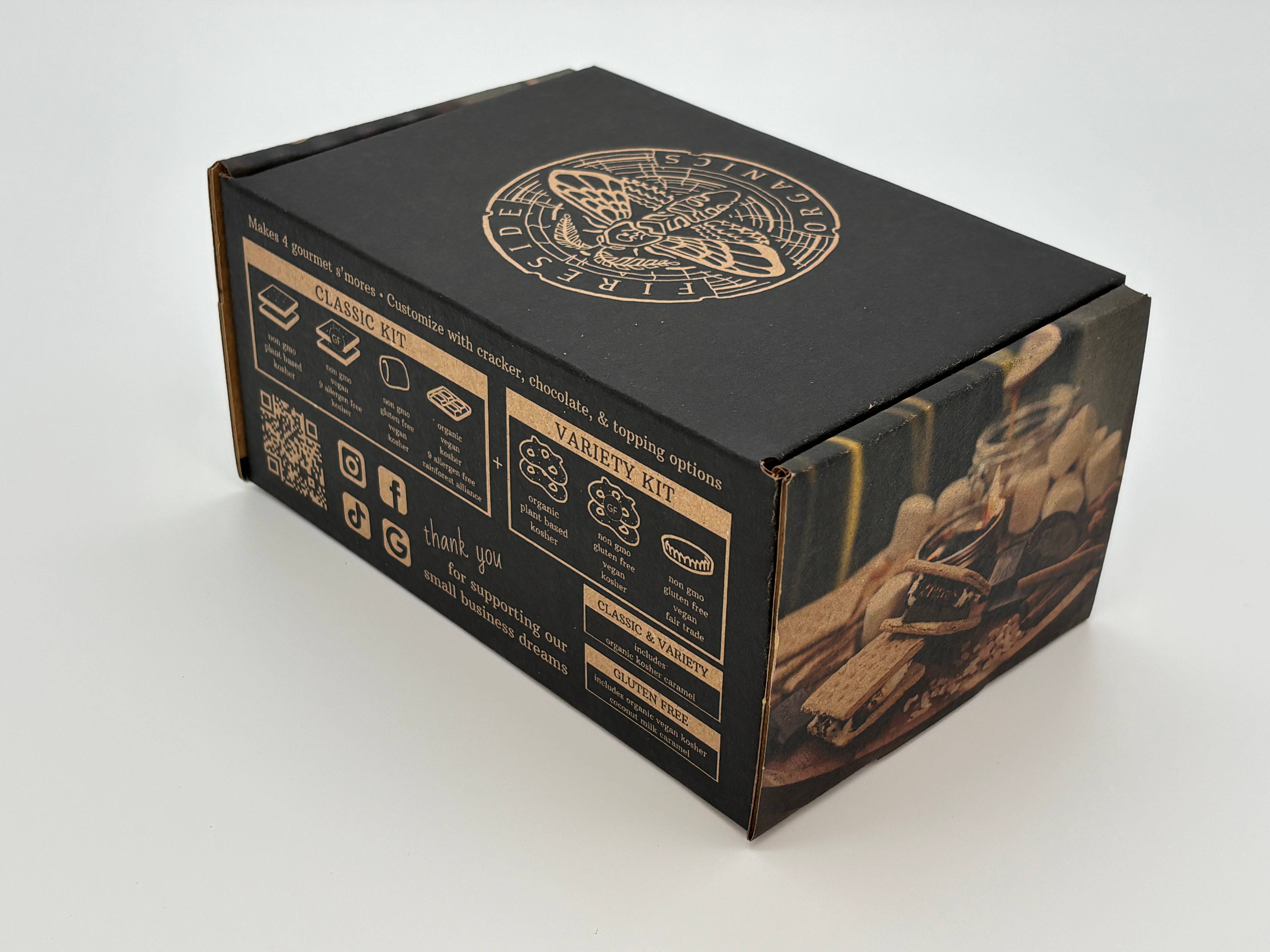 FIRESIDE Organics - Wholesale DIY food kit - Classic S’more Kit 4-Pack1