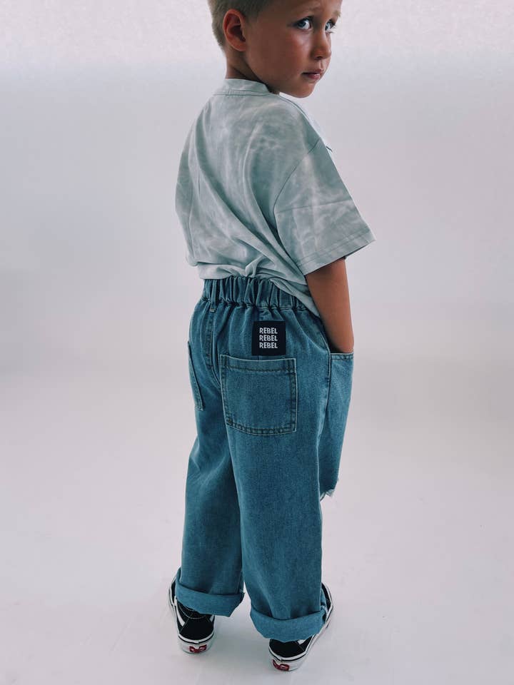REBEL | Ripped jeans for wholesale by Wild Rabbit Kids