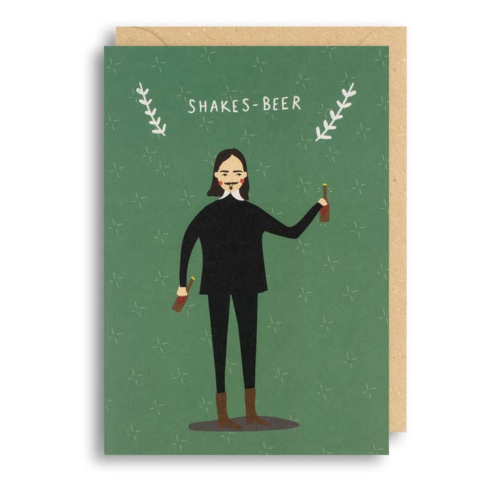 SHAKES-BEER Birthday Card for wholesale by Meraki Greeting Cards