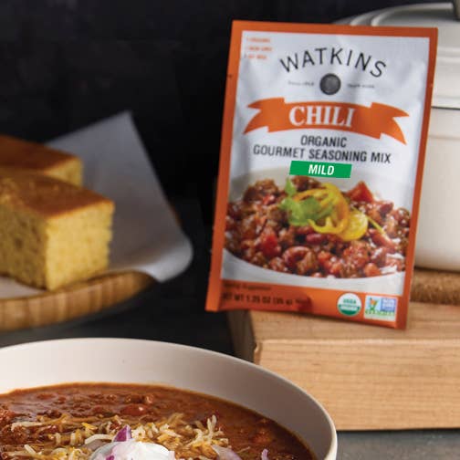 The Watkins Co. - Wholesale Dried Spice Mix - Organic Mild Chili Gourmet Seasoning Mix, 1.25 oz2