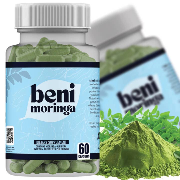 beni Capsules de Moringa Oleifera Bio - Flacon de 60 unités pour la vente par beni