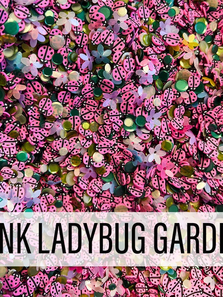 Roze Lieveheersbeestje Tuinconfetti voor wholesale door Pink and Main