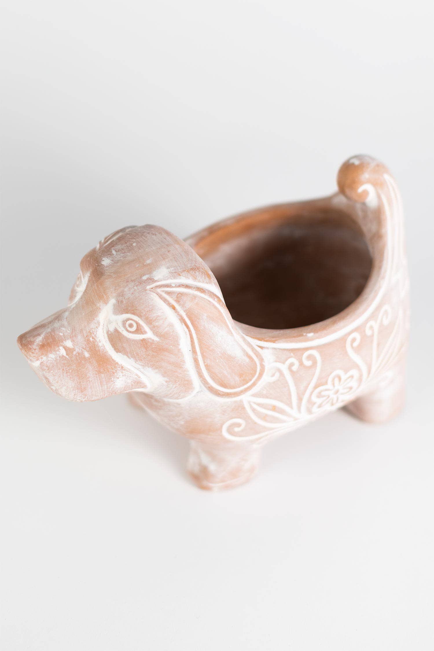 Ten Thousand Villages - Wholesale Plant Pot - Terracotta Dog Planter1
