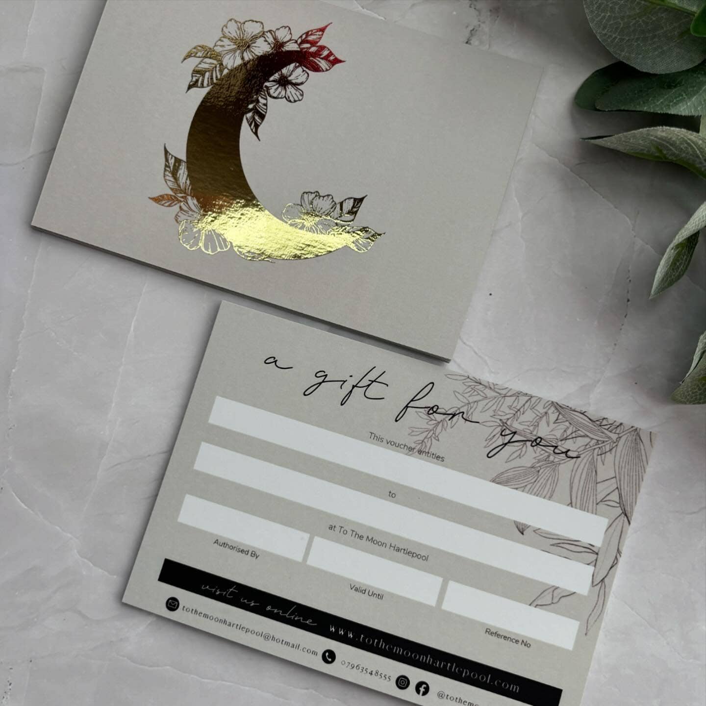 SR Creative Studio – Engroshandel Gaveetiket – Luksus Metalisk Guldfolie Gavekort Udskrivning8