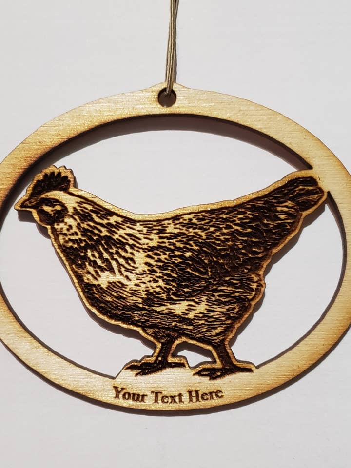 Adorno de pollo. para venta al por mayor de TimberCharms®